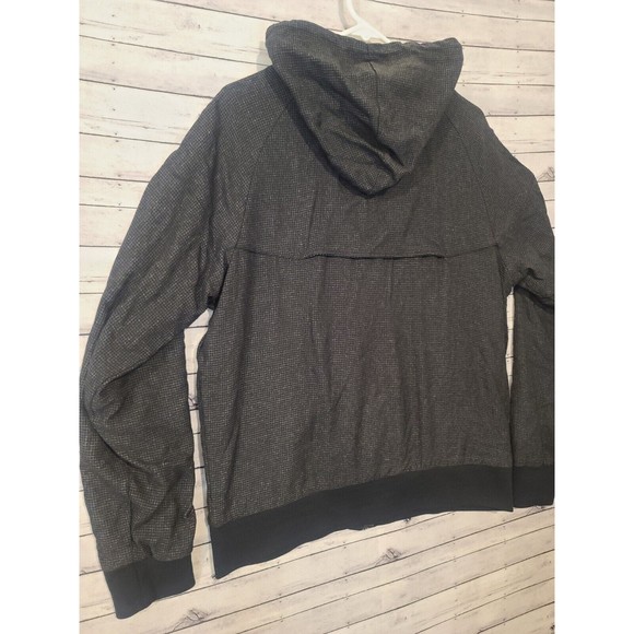 Nike Sportswear Windrunner Mens L Hooded Nylon Jacket 382228-010 Black Full Zip - Picture 10 of 16